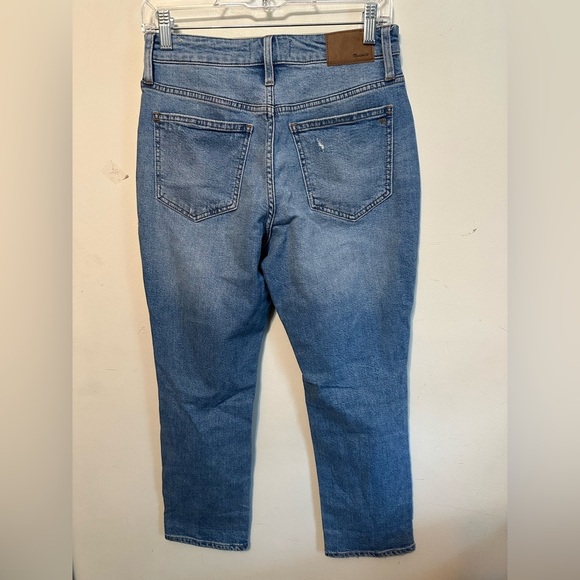 Madewell The Curvy Perfect Vintage Jeans Light Wash Distressed Women's 25P - Picture 5 of 5